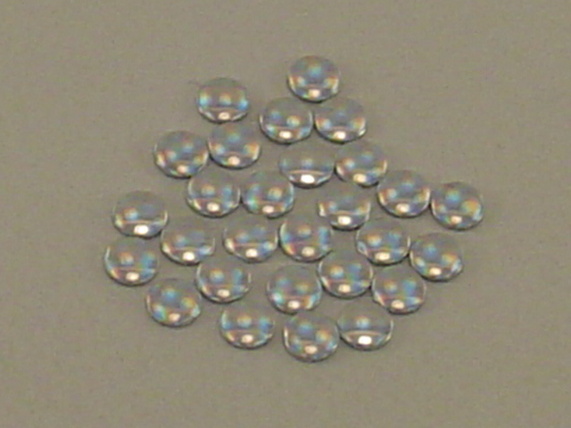 1 Gross 4mm CRYSTAL AB ROUND HOLO NAILHEAD HOTFIX